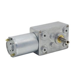China 3 - 24v DC Worm Gear Motor High Torque RF-370 Low Noise With Worm Gearbox supplier
