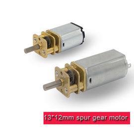 China Mini DC Spur Gear Motor High Torque 3v 6v 12v 13mm Metal Gearbox With Brush supplier