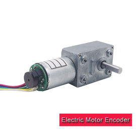 Homeswitch DC12V Self-Locking Speed Worm Reduction Electric Motor with Encoder 10rpm 