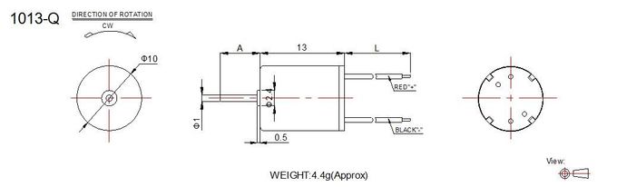 High Torque Micro Coreless Motor 10mm Diameter For Smart Home Appliance Product