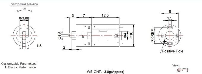 1.5v - 6V DC Planetary Gear Motor 10mm Diameter 10PA1012 Low Cost DC Motor