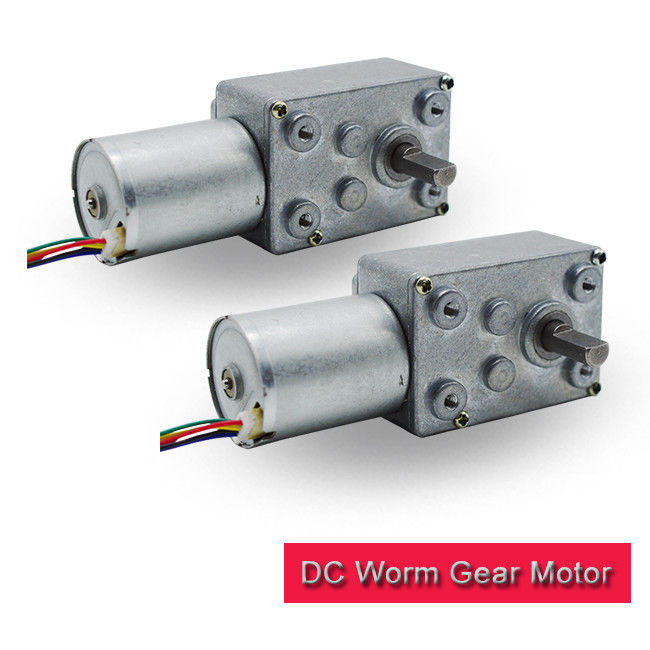 Brushless DC Worm Gear Motor Low Noise 12 Volt Worm Gear Motor RoHS Approved