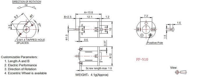 Micro Electric Door Lock Motor 6v 12v 12mm Diameter Mini N20 DC Motor