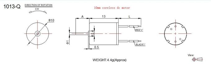 12 Volt High Torque Motor 10mm Diameter 13mm Length For Smart Home Appliance