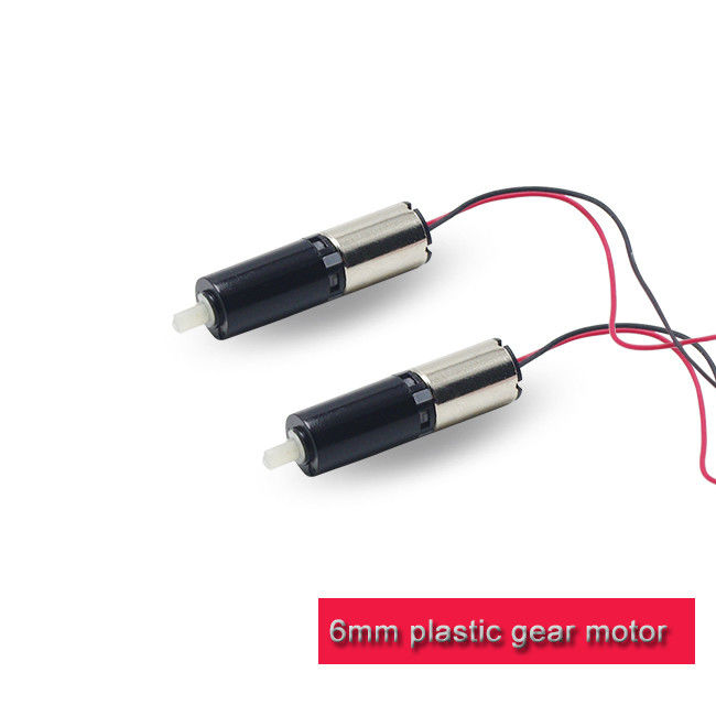 Plastic 6mm Gear Motor , 1.5v 3v Plastic DC Motor With Plastic Planetary Gearbox