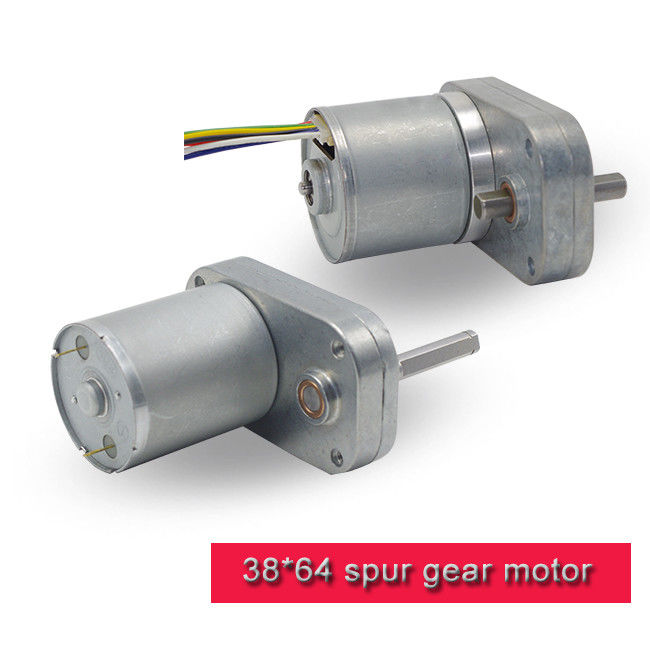 38mm * 64mm DC Spur Gear Motor / Brushless DC Motor With Carbon Brush