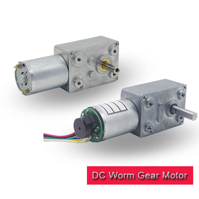 120 rpm Worm Gear Motor 12v High Torque Customized With 12 Ppr / 16 Ppr Encoder